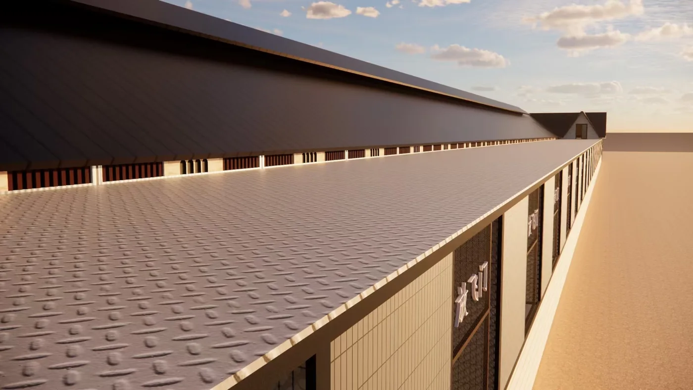 Ventilated corridor and trapping entrances